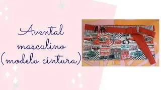 Avental masculino (modelo cintura)