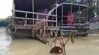 Long tail boat ride Cambodia