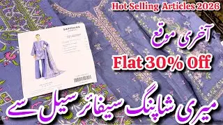 Sapphire Flat 30% Off Winter Hit Code Shopping Haul 2026 #sapphire #sale 