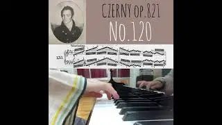 【CZERNY Op.821 No.120番】ツェルニー 8小節の練習曲 第120番