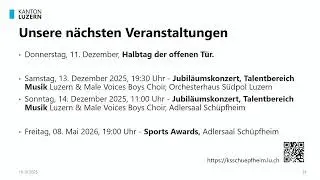 Informationsanlass Kantonsschule Sch&uuml;pfheim / Gymnasium Plus (Oktober 2025)