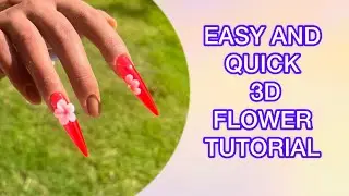 EASY AND QUICK 3D FLOWERS TUTORIAL!!