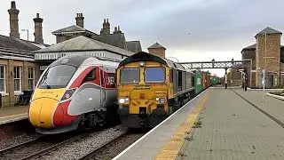 Trains Through Spalding  -  December 2021