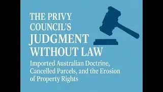 Book Review: The Privy Council's Judgment Without Law