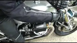 Moto Guzzi cafe' racer start-up - built by Motonero