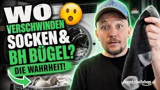 Verlorene Socken und BH Bügel aus der Waschmaschine holen - so geht es!