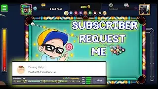 Shorts 😛 8 Ball Pool Excalibur Cue Subscriber Requested Video Trick Shots _ YouTubeShorts