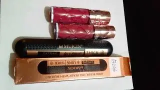Muicin products l online order l wardrobe lipgloss l long thick mascara l complete review