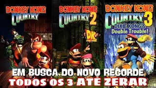 LIVE 🚀 Speedrun Insana! A Trilogia Donkey Kong Country em A&ccedil;&atilde;o! 🐒💨