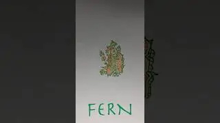 Mindfulness Drawing FERN  #art #mindfully #mindful #drawing #beingmindful #mindfulthinking