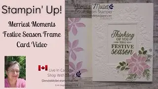 Non Traditional Colours Merriest Moments stamp set, dies and hybrid embossing folder by Stampin' Up!
