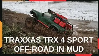 TRAXXAS TRX 4 SPORT IN BIG MUD & SNOW!