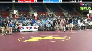 Cadet 100 - Jimmy Pawelski (Illinois) vs. Joseph Grass (West Virginia)