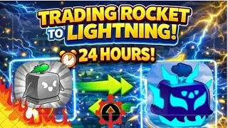 Trading Rocket to Lightning in blox fruits under 24 hours | Roblox 