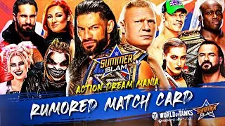 WWE SUMMERSLAM 2021 RUMORED MATCH CARD | EARLY PREDICTIONS | ACTION DREAM MANIA