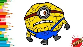 How to Draw Mega Minions Jerry from Despicable Me 4 Easy Step by Step