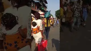 African biggest market Makola Accra Ghana #ghana #africa #youtubeshorts #market #shorts #makola