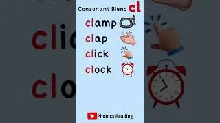 Consonant Blend CL Words #shorts