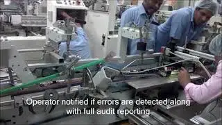 Sequential code verification on Bobst Vision Fold System running at 280 meters/min
