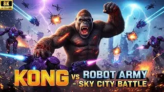 King Kong vs Robots Battle in the Sky City | Titan Beatdown