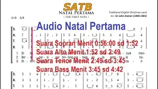 Audio Lagu  Natal Pertama || SATB | Sopran | Alto | Tenor | Bass