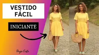 Vestido Básico Muito Fácil | Molde e Costura | EASY TO MAKE DRESS | Dayse Costa