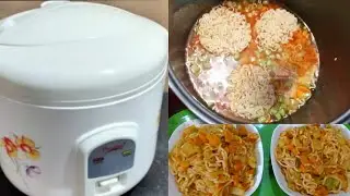 How to Use Prestige Electric Rice Cooker (Demo)|| How to Make veggies Noodles in 10 minutes👌🏻👍🏻🍝