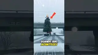 Ningu&eacute;m percebeu o perigo dessa &aacute;rvore na estrada 🎄😱