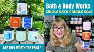 Bath & Body Works Single Wick Candle Sale! Are they worth the price?