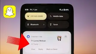 Get a preview of the Snapchat Message in the Notification!