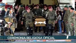 Dan el &uacute;ltimo adi&oacute;s a sargento segundo post mortem del Senafront, Mois&eacute;s Castillo