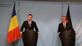 Pressekonferenz Pistorius + Miruță