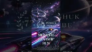 PushukVibe - Midnight Starship Run (Official Audio) #synthwave #retrofuturistic #space #80smusic