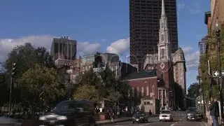 Boston Street Scene. Stock Footage