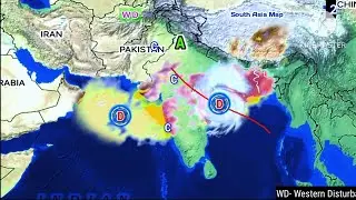 23 October To 16 November 2025/ Next 25 Days Weather Forecast System Map South Asia. 