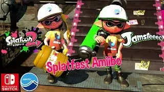 Nintendo Splatoon 2  Jamstec Amiibo take photos with Splatfest Tee Team Unknown Creatures Switch