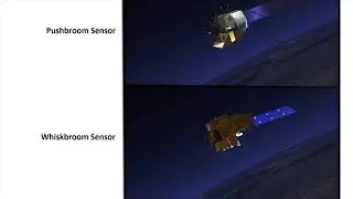 How Satellite push-broom and  whisk-broom scanners work (Landsat8 & Landsat7, respectively)