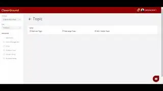 How to Create a Topic | Professor Dashboard | CleverGround LMS