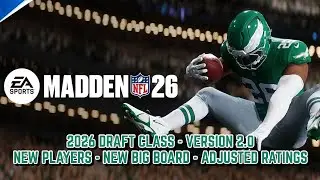 Madden NFL 26 - 2026 Draft Class v 2.0 УЖЕ В ПРОДАЖЕ!!!!!