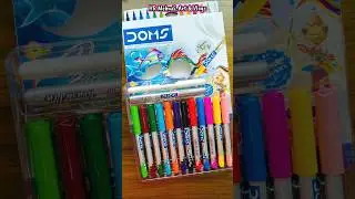 Unboxing Doms Brush Pens 14 shades #shorts #unboxing #domsbrushpens #viral #review  #trend #brushpen