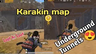 Underground Tunnels in Karakin Map || BGMI | Amazing Loot | BGMI secret tunnel | Karakin map secret
