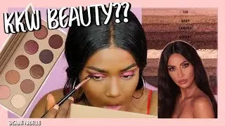 Kim Kardashian &ldquo;KKW BEAUTY&rdquo; Classic Blossom Eyeshadow Palette | Review + Swatches on Dark Skin