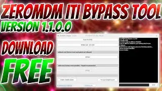 ZeroMDM ITI Bypass Tool V1.1.0.0