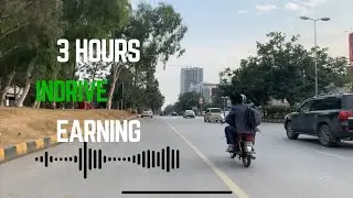 Indrive bike earning in Islamabad for 3 hours | Bike rider reality | Earnings disclosed