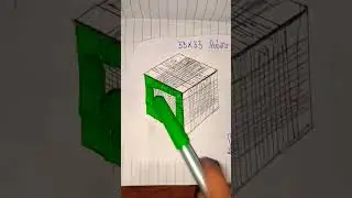 🎨33X33 Rubik's cube drawing in 1 hour🌈