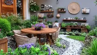 Small Garden Escape Ideas with Rustic Mediterranean Summer Vibes.
