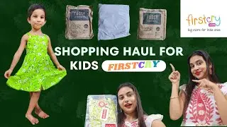 FIRSTCRY Shopping Haul For Kids | Durga Puja Shopping Haul for 4 Year Baby Girl | EthinicWear Kids