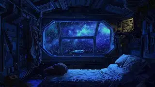 Realistic Spaceship ASMR | Engine Constant Rumble and Space Sounds, Deep Bass for Relaxing Sleep