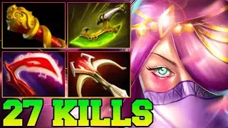 27 Kills TA !! Templar Assassin Dota 2 New Meta 7.38 Guide Carry Gameplay Item Build 7.39