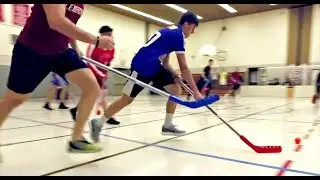 Students Take on Staff in Floor Hockey Game